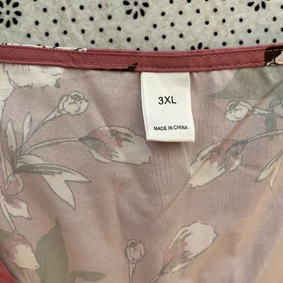 Flirty Flowy Pink Floral Dress Like NEW 3XL - Picture 14 of 14